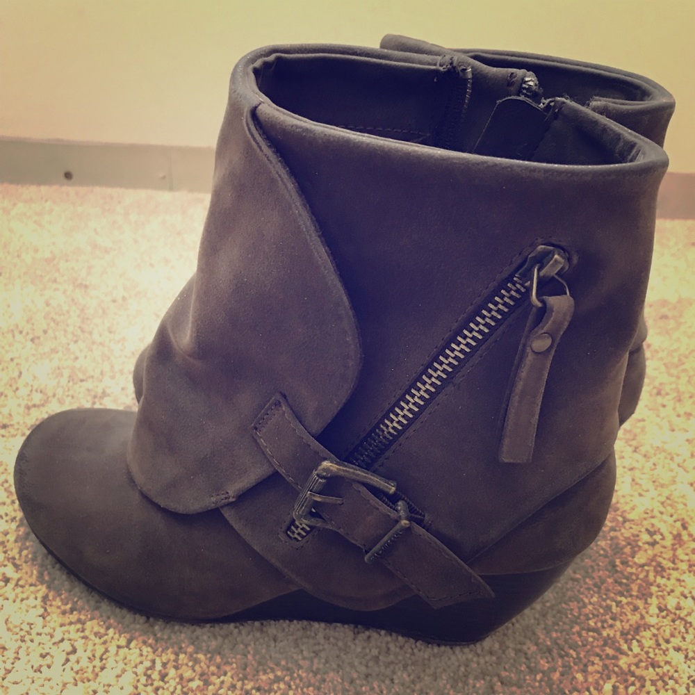Olive colored Booties